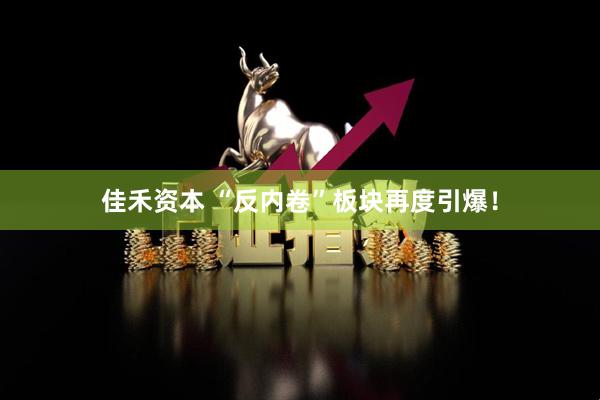 佳禾资本 “反内卷”板块再度引爆！