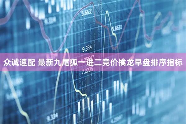 众诚速配 最新九尾狐一进二竞价擒龙早盘排序指标