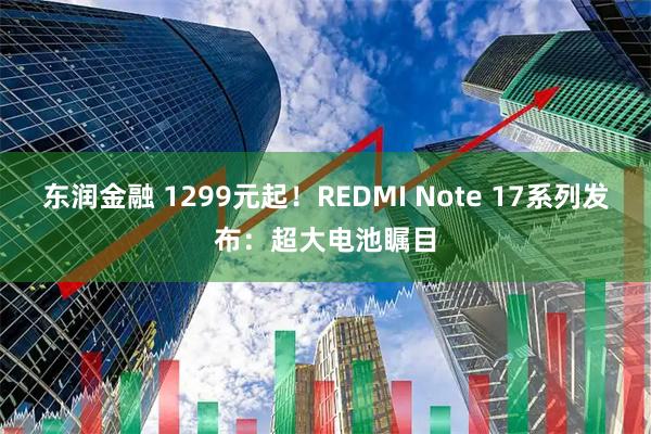 东润金融 1299元起！REDMI Note 17系列发布：超大电池瞩目
